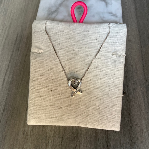 Tiffany &Co silver heart necklace - Picture 1 of 1